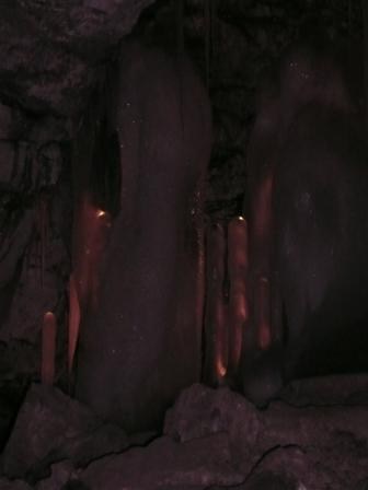 Кунгурская пещера. Сталагмиты